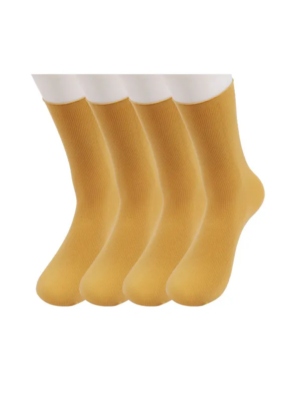 Women Elastic Cuffs Stretchy Ankle High Socks 2 Pairs sold by Allegra K