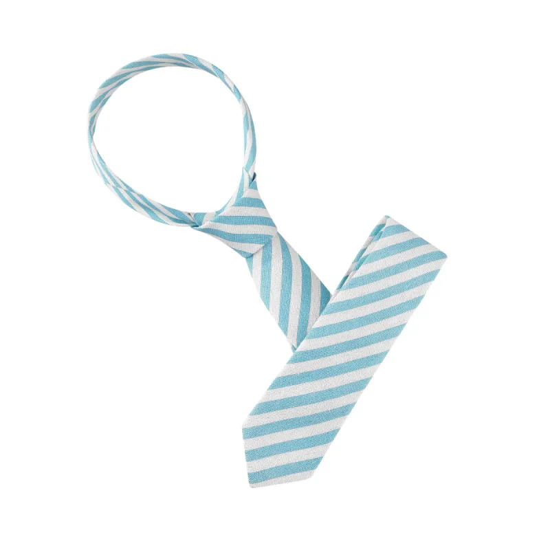 Linen Stripe Pattern Formal Casual Ties Skinny Self Tie Business Necktie for Men made by Allegra K