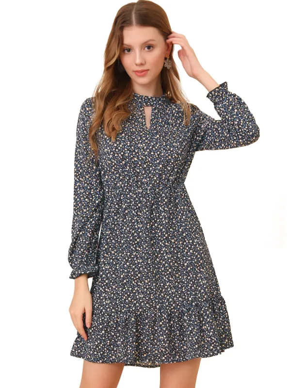 Women's Casual Flowy Elegant Ruffle Ditsy Floral Dress sold by Allegra K