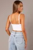 White Singlet Top Scoop Neck Seamless sold by Ally Fashion
