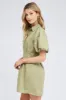 Green Shirt Dress Short Sleeve sold by Ally Fashion