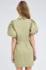 Green Shirt Dress Short Sleeve sold by Ally Fashion