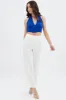 Blue Halter Top Back Zip sold by Ally Fashion