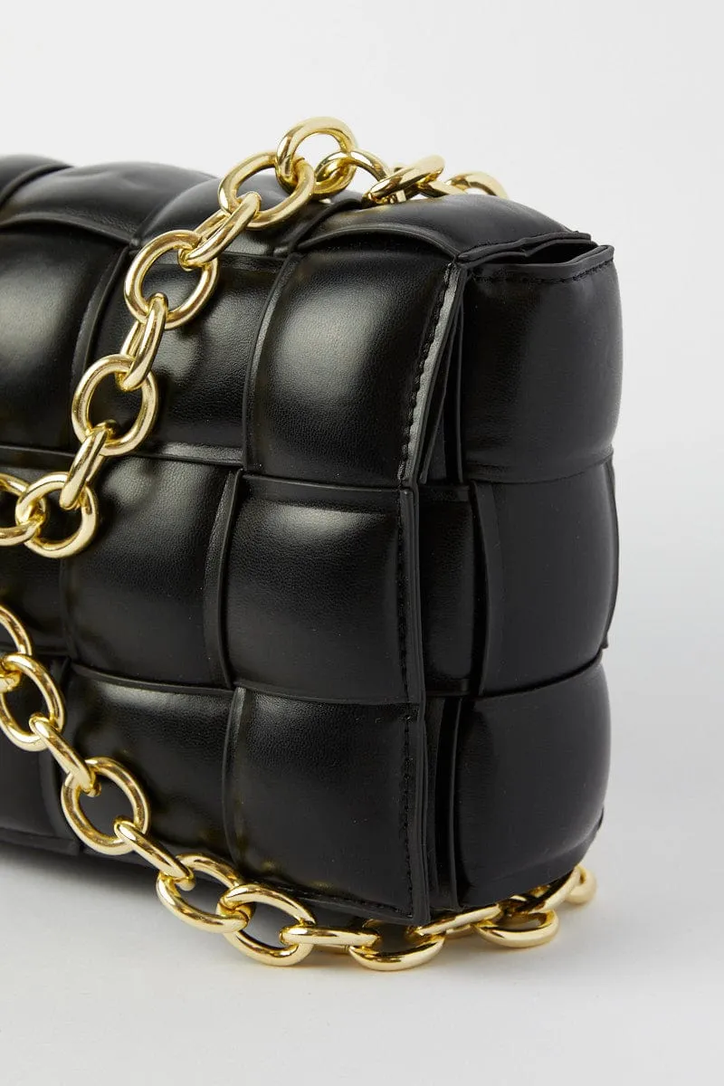 Black Quilt Crossbody Bag sold by Ally Fashion product image thumbnail 2