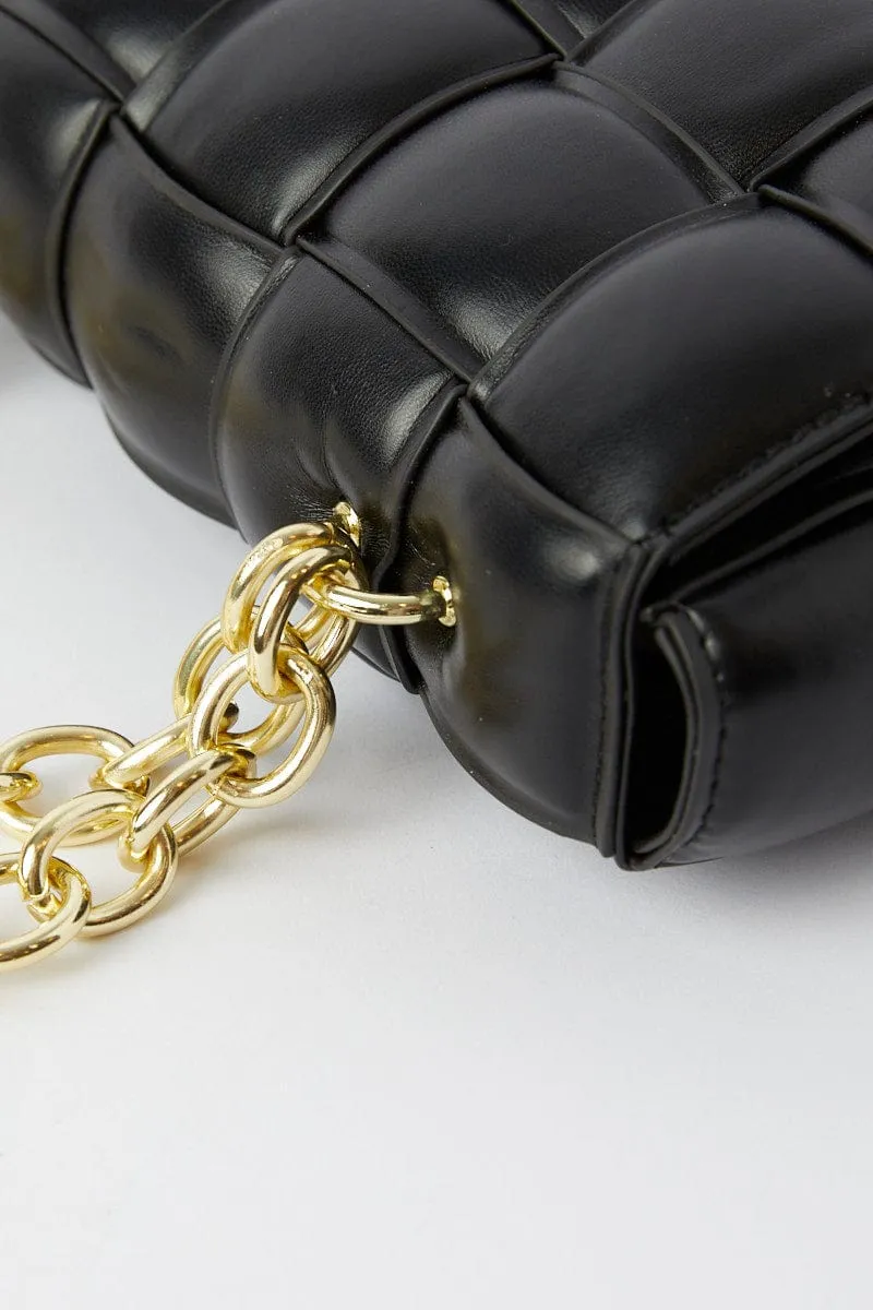 Black Quilt Crossbody Bag sold by Ally Fashion product image thumbnail 4