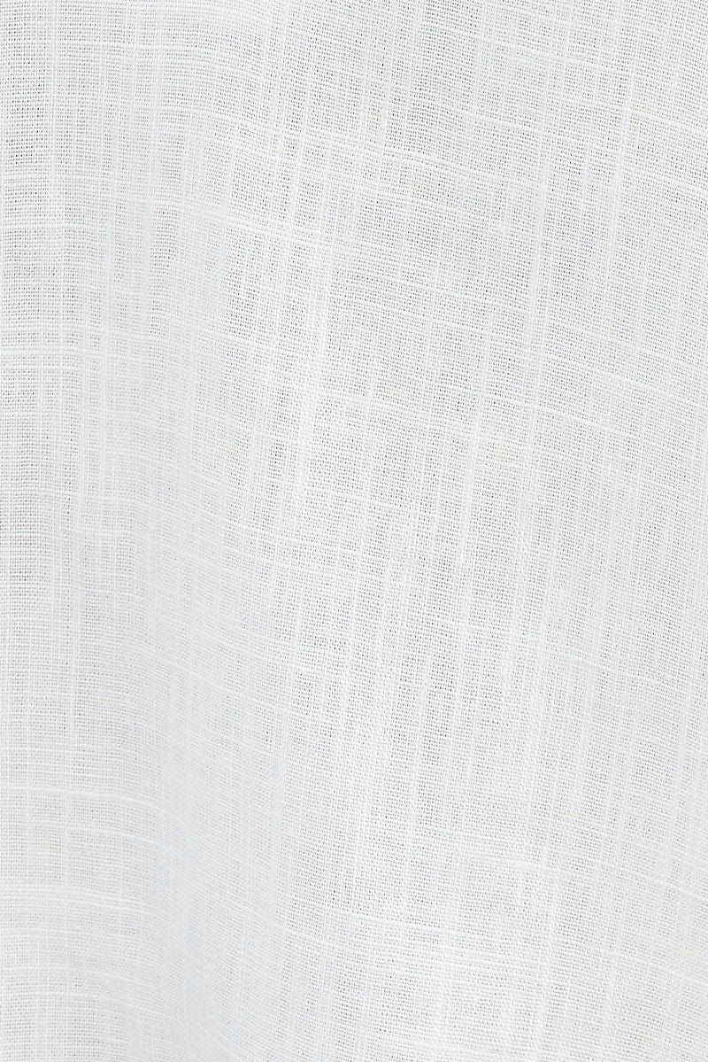 White Linen V Neck Cami sold by Ally Fashion product image thumbnail 6