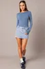 Blue Supersoft Bodysuit Long Sleeve sold by Ally Fashion