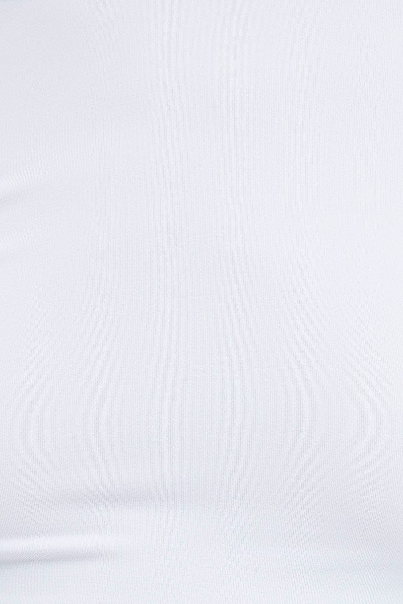 White Fleece Lined Top Long Sleeve Crew Neck sold by Ally Fashion product image thumbnail 4