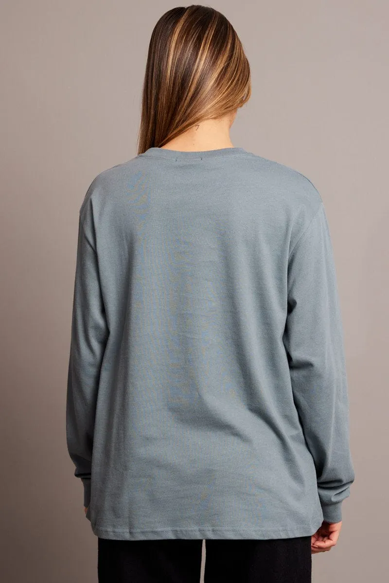 Green Graphic Tee Long Sleeve sold by Ally Fashion product image thumbnail 5