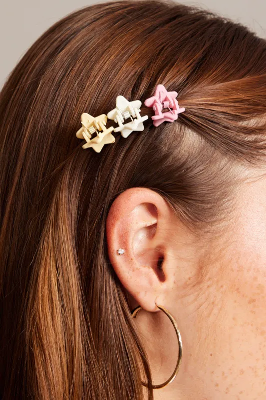 Multi 9 Pack Star Claw Clips sold by Ally Fashion