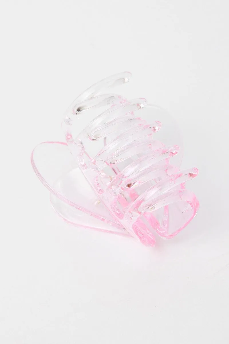 Pink Heart Claw Clip sold by Ally Fashion product image thumbnail 2