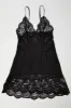 Black Slip Nightdress with Thong sold by Ally Fashion
