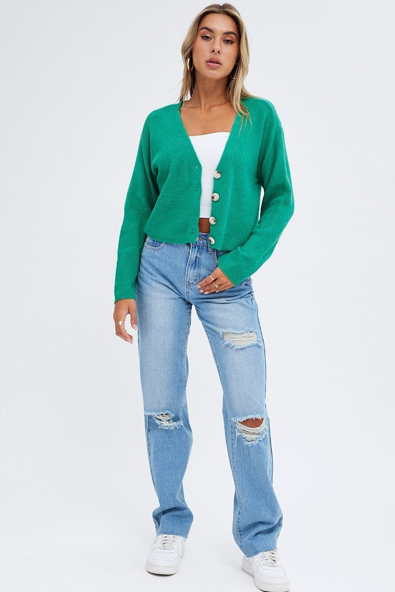 Green Fluffy Cardigan sold by Ally Fashion product image thumbnail 2