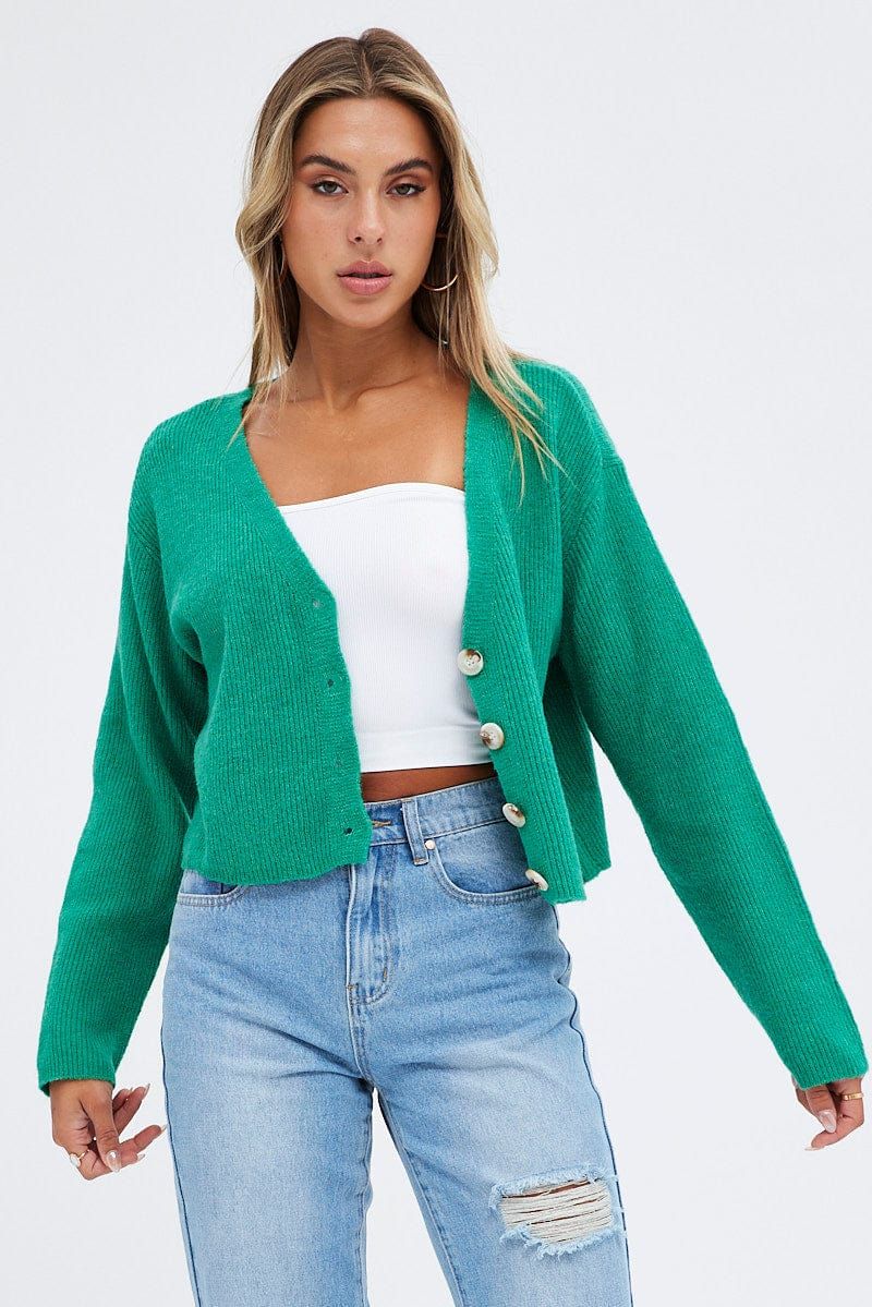 Green Fluffy Cardigan sold by Ally Fashion product image thumbnail 3