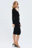 Black Knit Dress Long Sleeve Midi sold by Ally Fashion