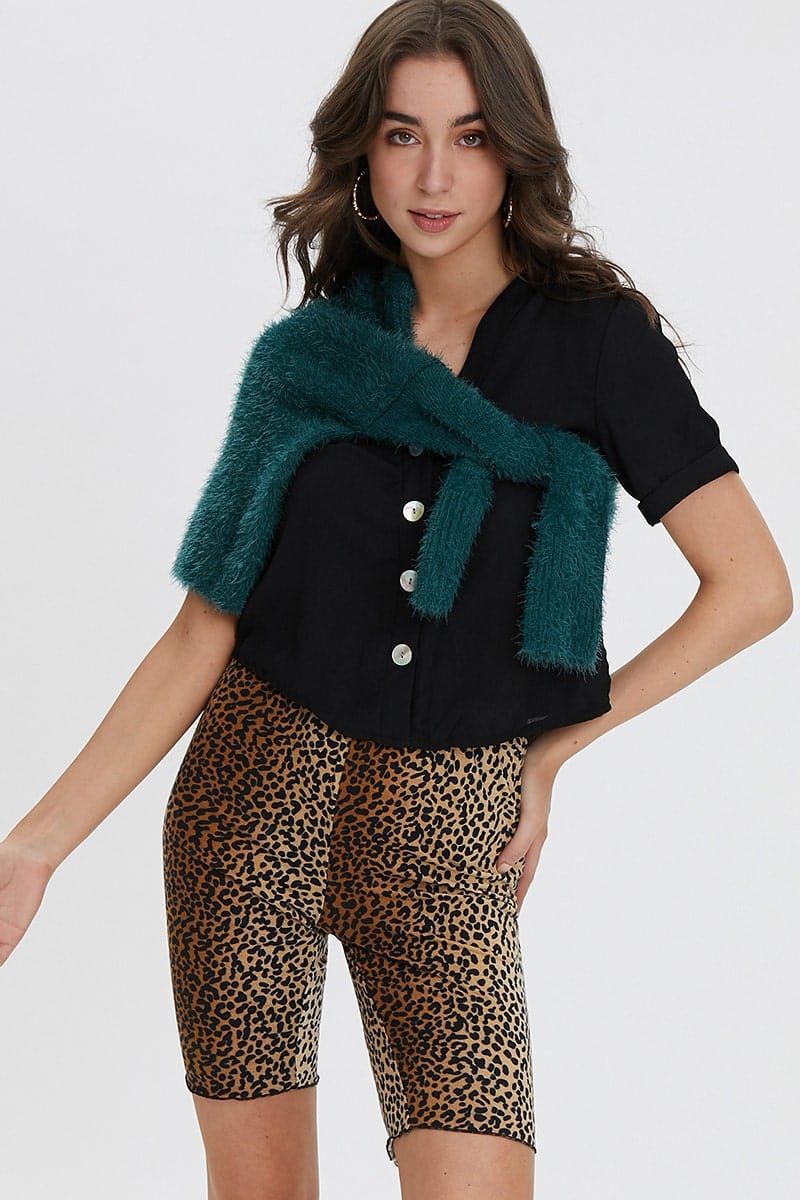 Print Biker Shorts High Rise sold by Ally Fashion