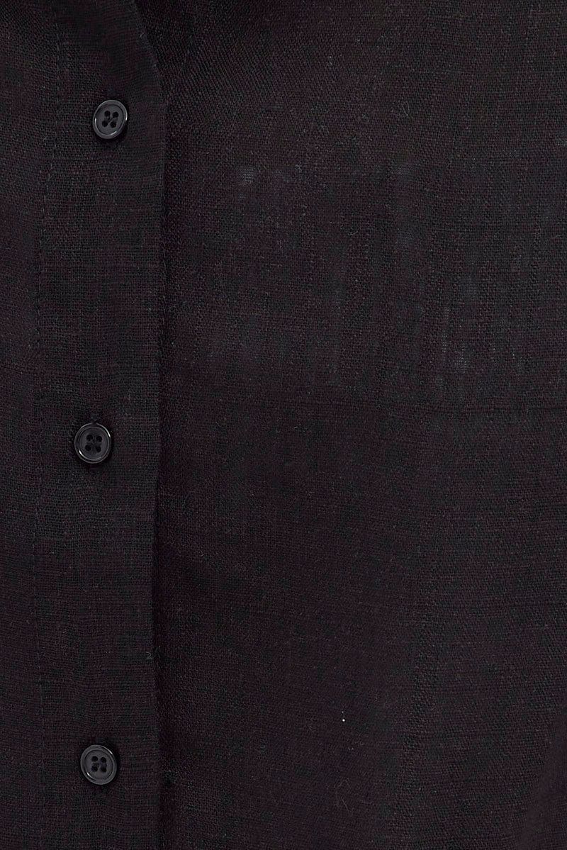 Black Shirt Collar Short Sleeve sold by Ally Fashion product image thumbnail 6