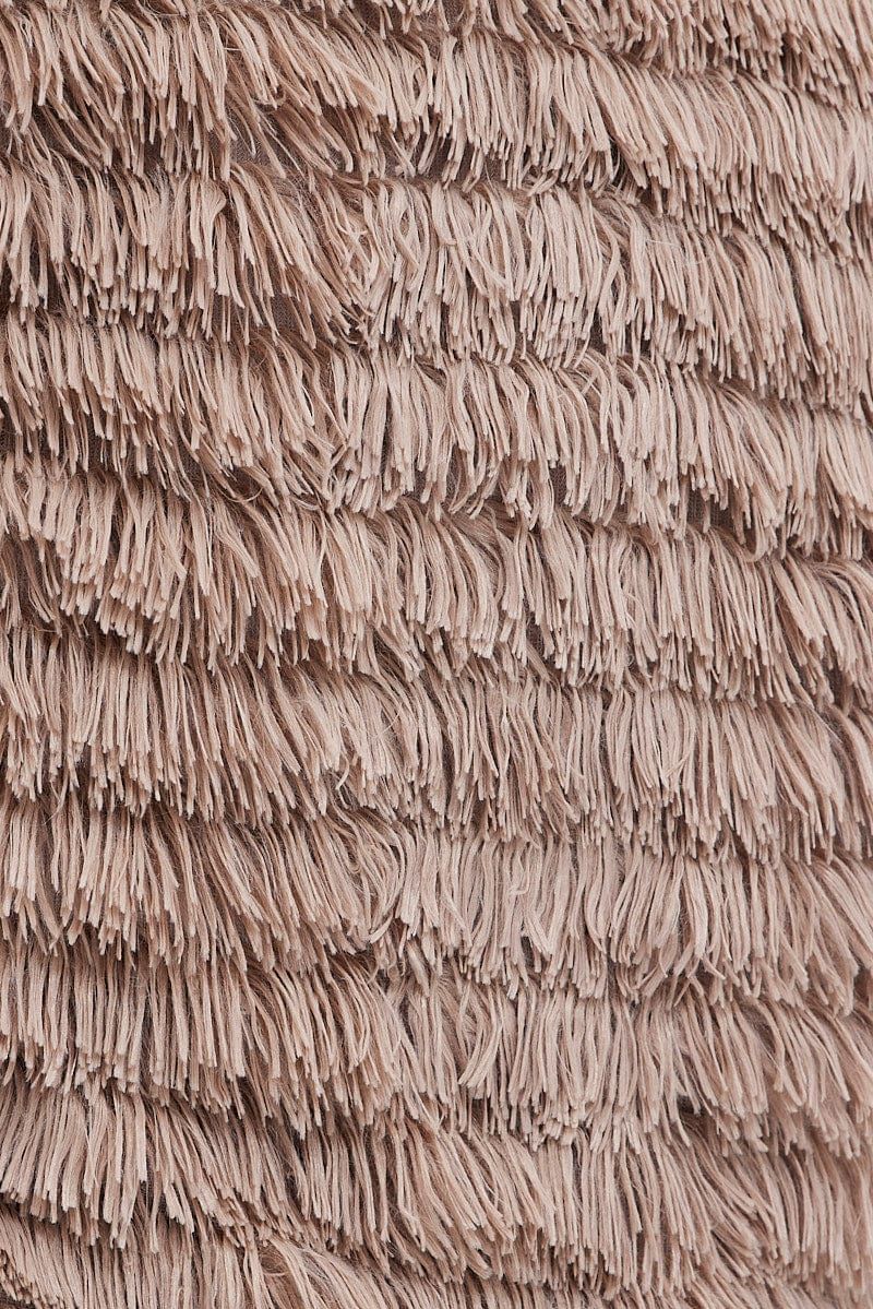 Brown Shag Faux Fur Jacket sold by Ally Fashion product image thumbnail 6