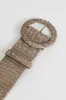 Grey Faux Croc Leather Round Buckle Belt sold by Ally Fashion