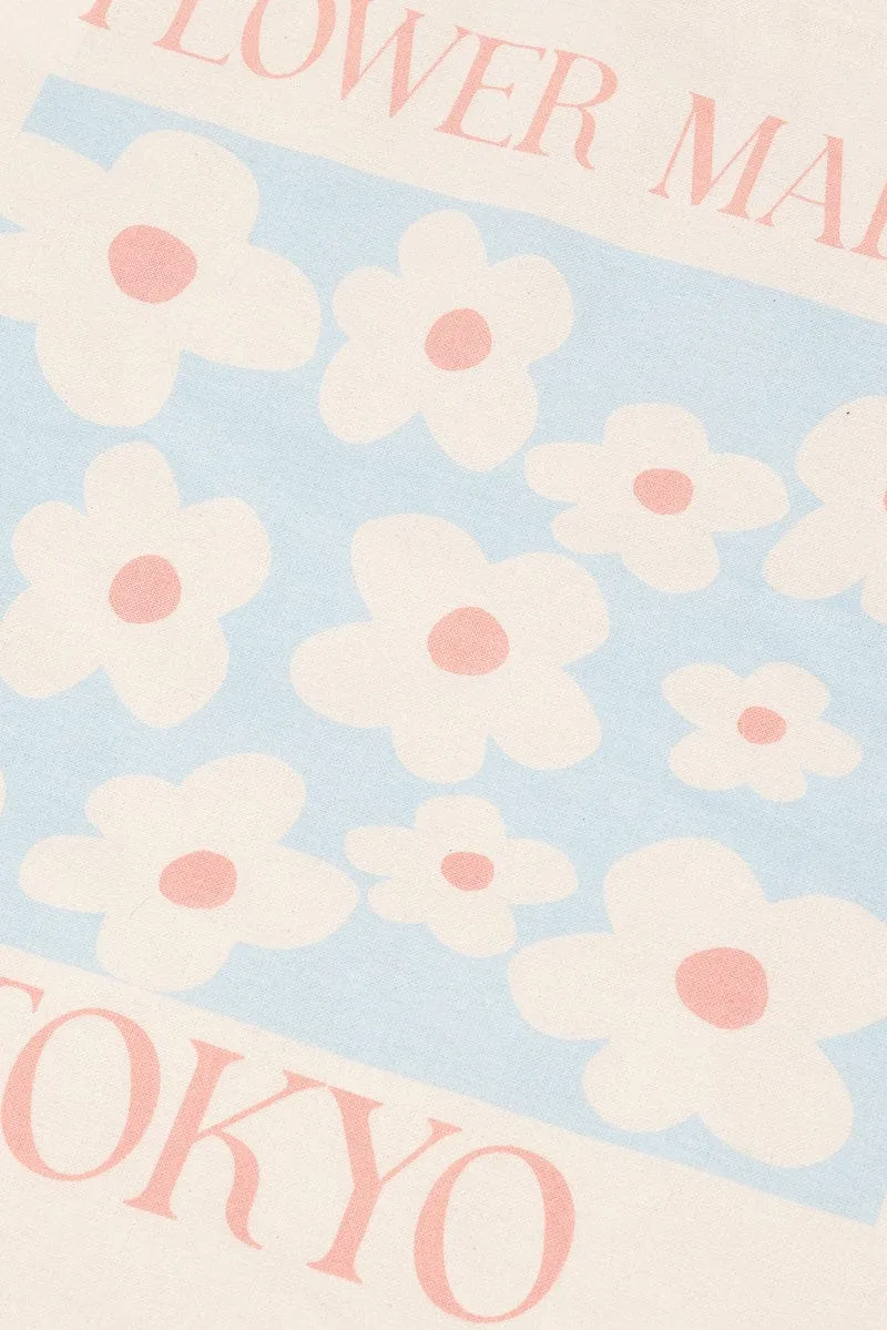 Multi Print Tote Bag Printed Flower Market sold by Ally Fashion product image thumbnail 2