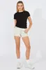 Black Longline T Shirt Short Sleeve Crew Neck sold by Ally Fashion