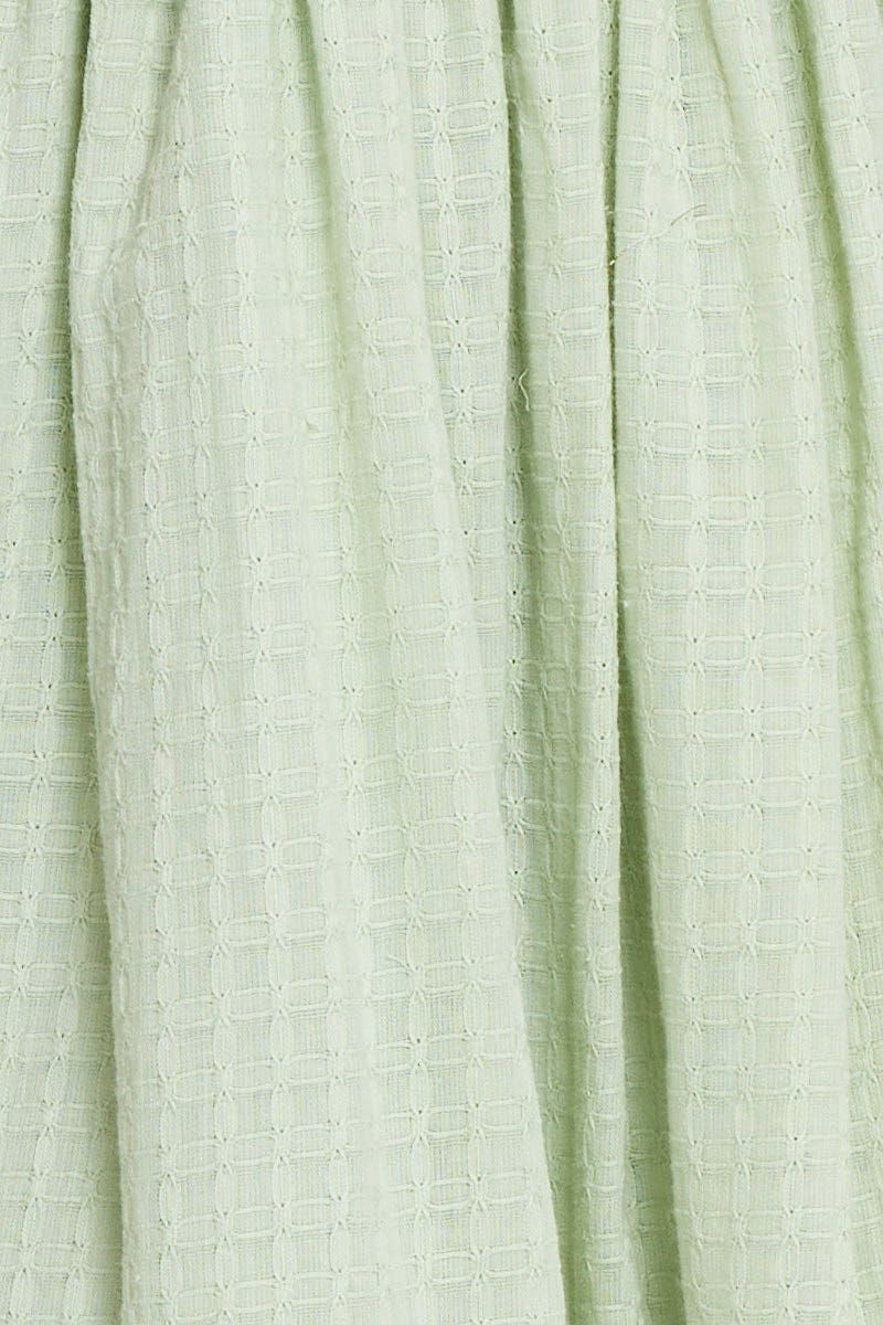 Green Mini Dress Ruffle Skater sold by Ally Fashion product image thumbnail 6