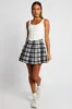 Blue Check Tennis Skirt Pleated Mini sold by Ally Fashion
