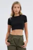 Black T Shirt Short Sleeve Crew neck sold by Ally Fashion