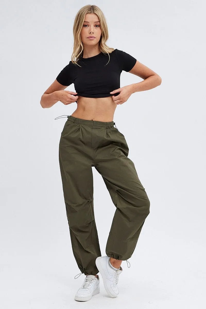 Black T Shirt Short Sleeve Crew neck sold by Ally Fashion product image thumbnail 2