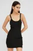 Black Rib Dress Sleeveless Scoop Neck Mini sold by Ally Fashion