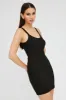 Black Rib Dress Sleeveless Scoop Neck Mini sold by Ally Fashion