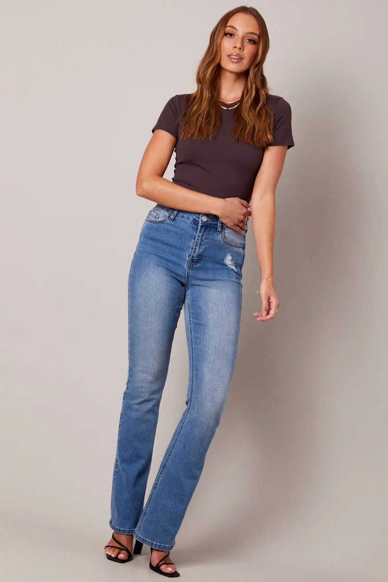 Brown Supersoft Top Short Sleeve sold by Ally Fashion product image thumbnail 2