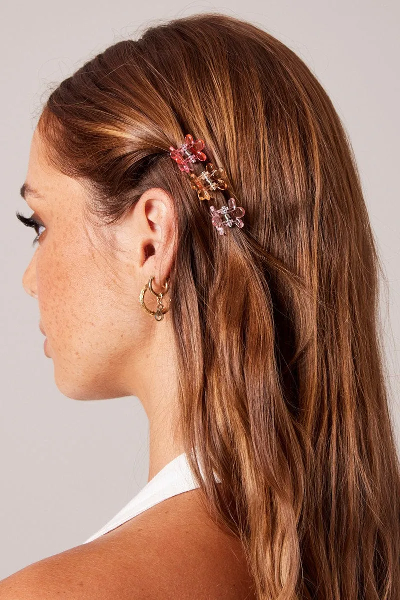 Multi 9 Pack Flower Claw Clips sold by Ally Fashion