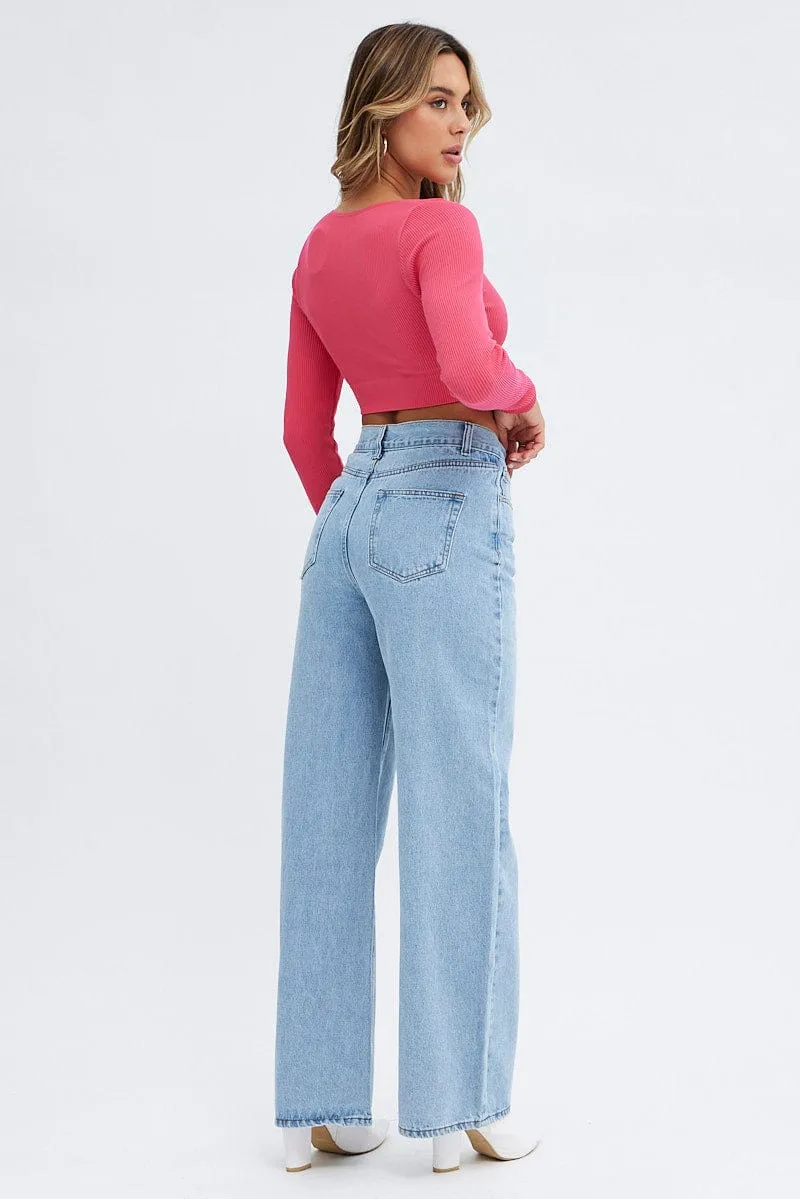 Denim Baggy Denim Jeans Midi Rise sold by Ally Fashion product image thumbnail 5