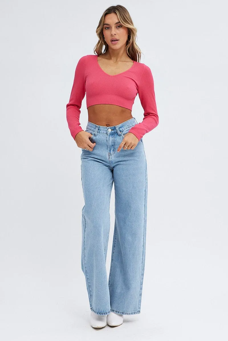 Denim Baggy Denim Jeans Midi Rise sold by Ally Fashion product image thumbnail 3