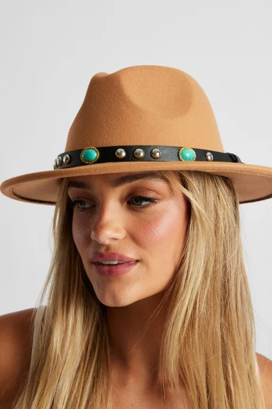 Beige Fedora Hat sold by Ally Fashion