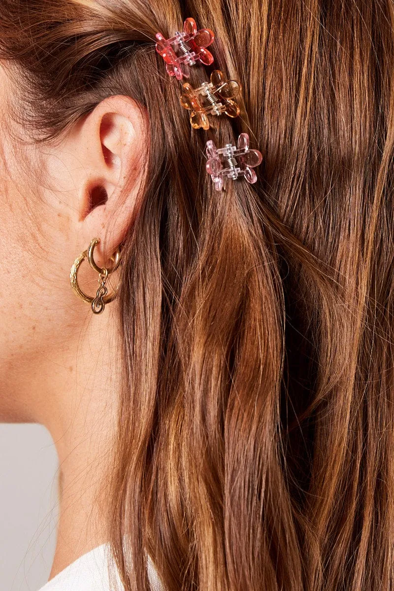 Multi 9 Pack Flower Claw Clips sold by Ally Fashion product image thumbnail 2