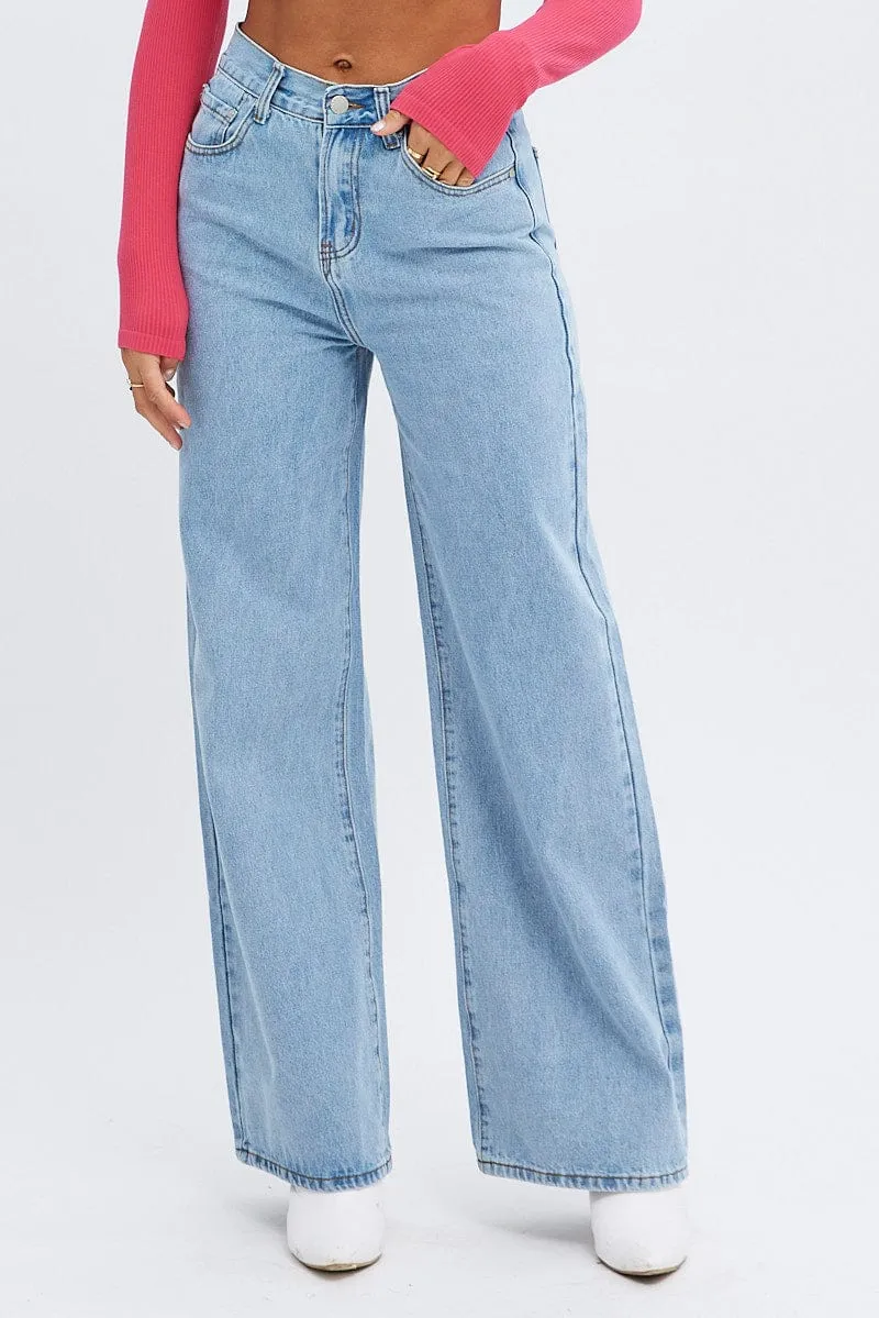 Denim Baggy Denim Jeans Midi Rise sold by Ally Fashion product image thumbnail 2