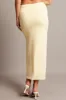Yellow Midi Skirt High Rise Supersoft Lined sold by Ally Fashion