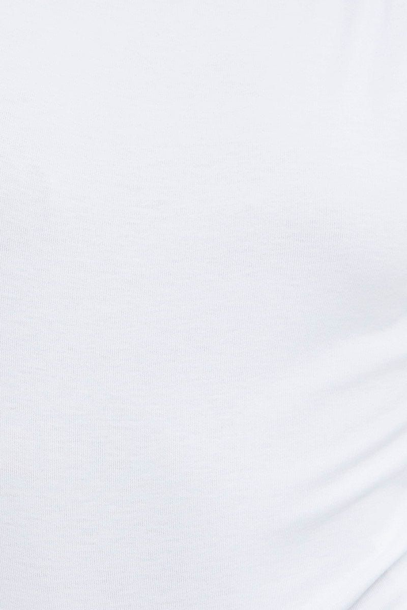 White Round Neck Sleeveless Bodysuit sold by Ally Fashion product image thumbnail 6