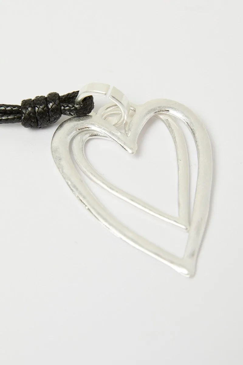 Silver Heart Pendent Necklace sold by Ally Fashion product image thumbnail 2