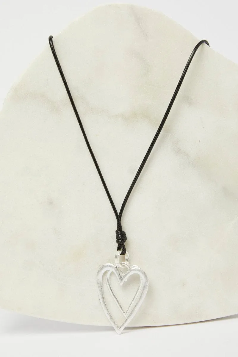 Silver Heart Pendent Necklace sold by Ally Fashion