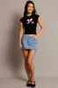 Black Graphic Tee Short Sleeve sold by Ally Fashion