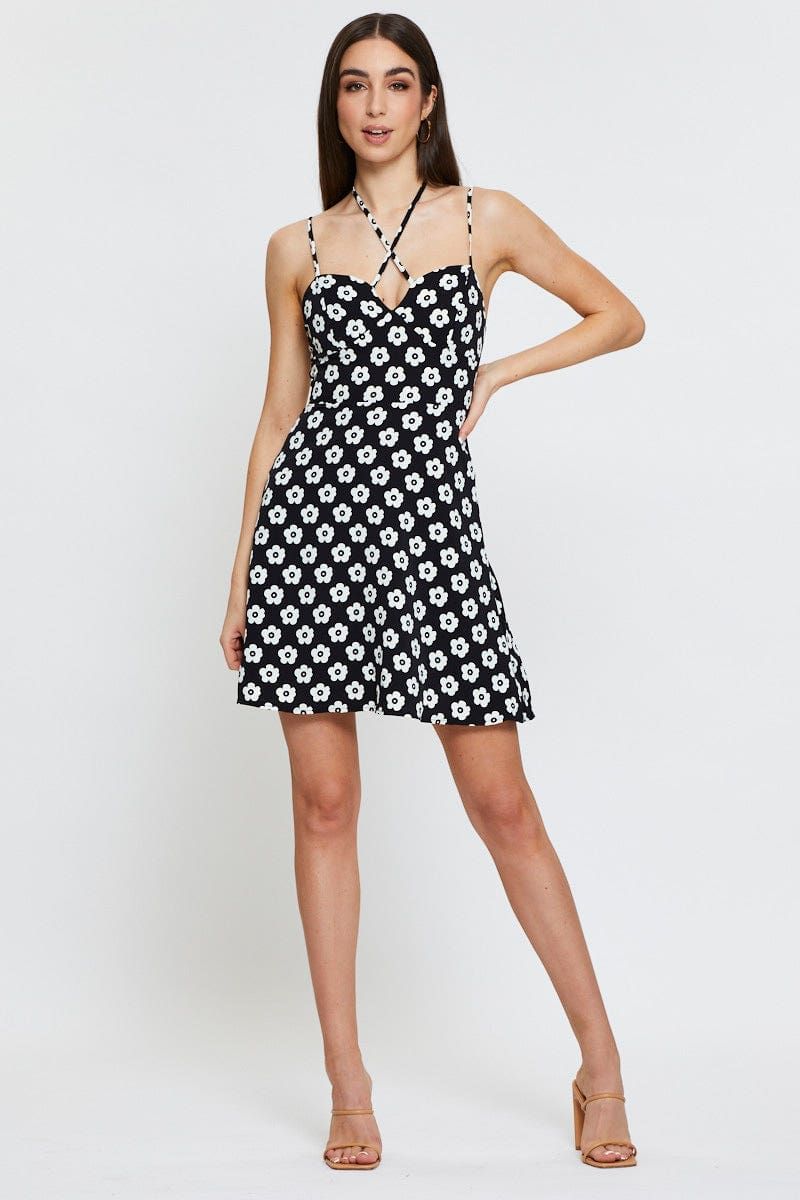 Print Mini Dress Sleeveless sold by Ally Fashion product image thumbnail 2