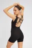 Black Romper Sleeveless Back Strap sold by Ally Fashion