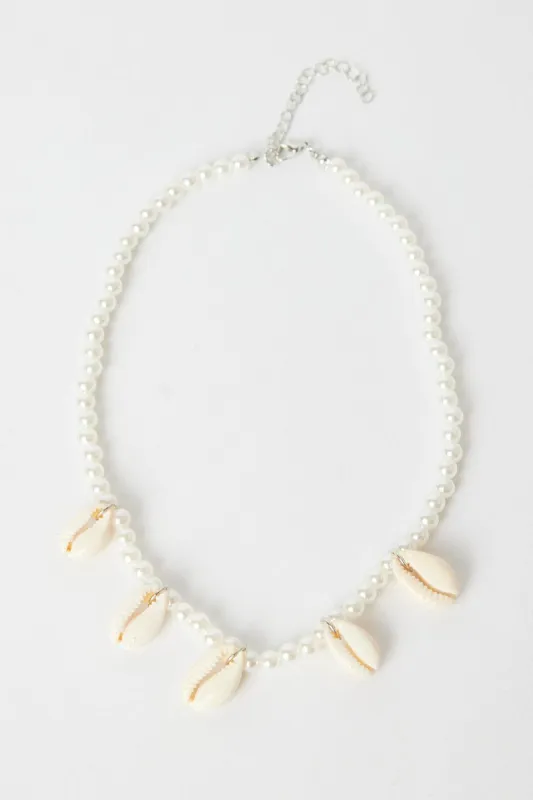 White Shell Necklace sold by Ally Fashion