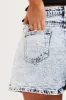 Blue High Rise Pleats Denim Shorts sold by Ally Fashion