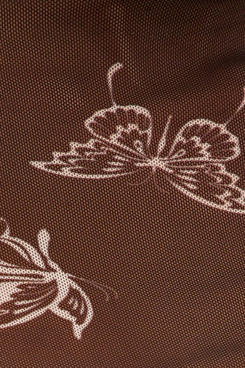 Black Mesh Long Sleeve Crop Top sold by Ally Fashion product image thumbnail 5