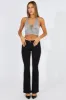 Grey Crop Top Halter sold by Ally Fashion