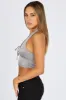 Grey Crop Top Halter sold by Ally Fashion